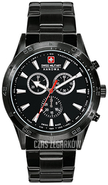 Swiss Military Sport Czarny/Stal Ø42 mm 06-8041.13.007