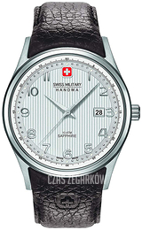 Swiss Military Hanowa Srebrny/Skóra Ø42 mm 6-4286.04.001