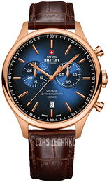 Swiss Military Vintage Niebieski/Skóra Ø42 mm SM30192.09