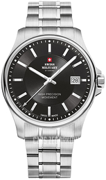 Swiss Military Chrono Czarny/Stal Ø39 mm SM30200.01