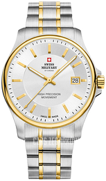 Swiss Military Classic Srebrny/Stal w odcieniu złota Ø39 mm SM30200.05