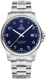 Swiss Military Classic Niebieski/Stal Ø39 mm SM30200.18