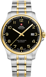 Swiss Military Chrono Czarny/Stal w odcieniu złota Ø39 mm SM30200.19