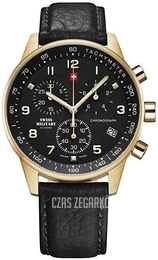 Swiss Military Chrono Czarny/Skóra Ø41 mm SM34012.10