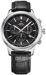 Swiss Military Chrono Czarny/Skóra Ø42 mm SM34052.08