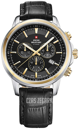 Swiss Military Chrono Czarny/Skóra Ø42 mm SM34052.10