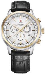 Swiss Military Chrono Biały/Skóra Ø42 mm SM34052.12