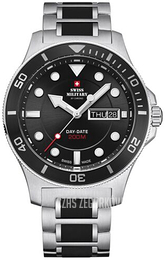 Swiss Military Chrono Czarny/Stal Ø42 mm SM34068.01