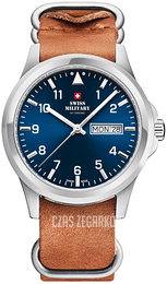 Swiss Military Chrono Niebieski/Skóra Ø40 mm SM34071.05