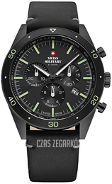 Swiss Military Chrono Czarny/Skóra Ø43 mm SM34079.08