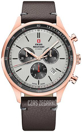 Swiss Military Chrono Szary/Skóra Ø42 mm SM34081.09