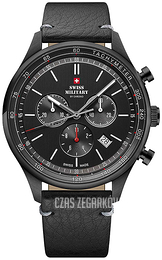 Swiss Military Chrono Czarny/Skóra Ø42 mm SM34081.10