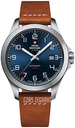 Swiss Military Chrono Niebieski/Skóra Ø42 mm SMA34077.03