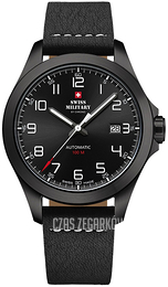 Swiss Military Chrono Czarny/Skóra Ø42 mm SMA34077.04