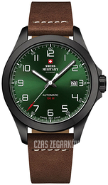 Swiss Military Chrono Zielony/Skóra Ø42 mm SMA34077.06
