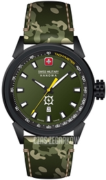 Swiss Military Platoon Night Vision VALUE_UNKOWN Zielony/Skóra Ø45 mm SMWGB2100130