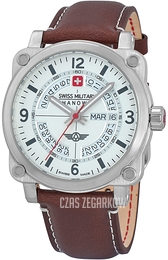 Swiss Military Hanowa Aerograph Srebrny/Skóra Ø43 mm SMWGB2101102