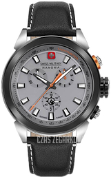 Swiss Military Hanowa Platoon Chrono Night Vision Szary/Skóra Ø45 mm SMWGC2100270