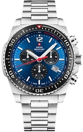 Swiss Military by Chrono Chronograph Niebieski/Stal Ø45 mm SM34093.02