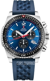 Swiss Military by Chrono Chronograph Niebieski/Plastik Ø45 mm SM34093.06