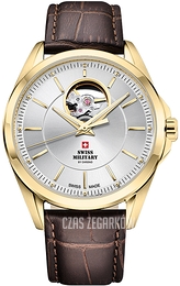 Swiss Military by Chrono Classic Srebrny/Skóra Ø40 mm SMA34085.38