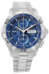 TAG Heuer Aquaracer Chronograph Niebieski/Stal Ø43 mm CAF2012.BA0815
