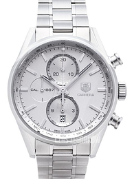 TAG Heuer Carrera Srebrny/Stal Ø41 mm CAR2111.BA0724