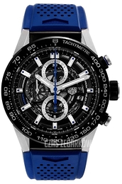 TAG Heuer Carrera Szkieletowa tarczy/Guma Ø45 mm CAR2A1T.FT6052
