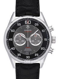 TAG Heuer Carrera Calibre 36 Czarny/Skóra Ø43 mm CAR2B10.FC6235