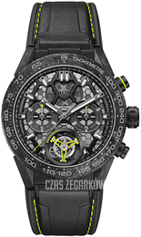 TAG Heuer Carrera Czarny/Guma Ø45 mm CAR5A8K.FT6172