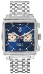 TAG Heuer Monaco Niebieski/Stal 39x39 mm CAW2111.BA0780