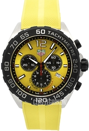 TAG Heuer Formula 1 Żółty/Guma Ø43 mm CAZ101AN.FT8054