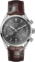 TAG Heuer Carrera Szary/Skóra Ø42 mm CBN2012.FC6483
