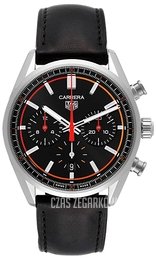 TAG Heuer Carrera Czarny/Skóra Ø42 mm CBN201C.FC6542