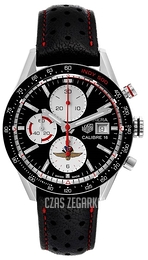 TAG Heuer Carrera Czarny/Skóra Ø41 mm CV201AS.FC6429
