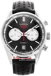 TAG Heuer Carrera Czarny/Skóra Ø41 mm CV211D.FC6310