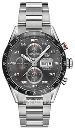 TAG Heuer Carrera Szary/Stal Ø43 mm CV2A1U.BA0738
