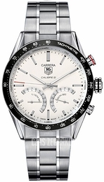 TAG Heuer Carrera Srebrny/Stal Ø43 mm CV7A13.BA0795