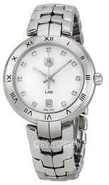 TAG Heuer Link Biały/Stal Ø34.5 mm WAT1315.BA0956