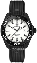 TAG Heuer Aquaracer Biały/Guma Ø43 mm WAY108A.FT6141