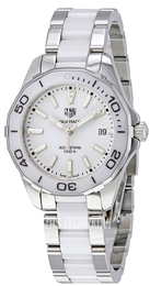 TAG Heuer Aquaracer Lady Biały/Stal Ø35 mm WAY131B.BA0914