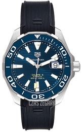 TAG Heuer Aquaracer Niebieski/Guma Ø43 mm WAY201B.FT6150