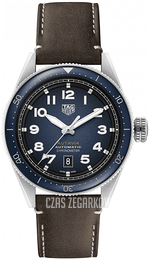 TAG Heuer Autavia Niebieski/Skóra Ø42 mm WBE5116.FC8266