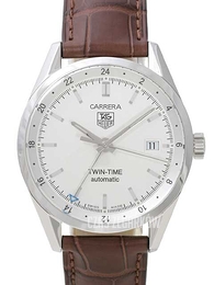 TAG Heuer Carrera Calibre 7 Srebrny/Skóra Ø39 mm WV2116.FC6181