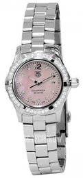 TAG Heuer Aquaracer 27 mm Diamond Dial And Bezel Różowy/Stal Ø27 mm WAF141B.BA0824