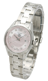 TAG Heuer Carrera 27 mm Diamond Dial Różowy/Stal Ø27 mm WV1417.BA0793