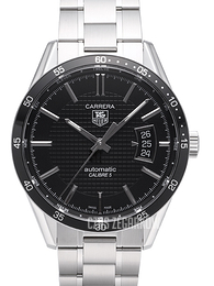 TAG Heuer Carrera Calibre 5 Automatic Czarny/Stal Ø39 mm WV211M.BA0787