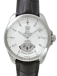 TAG Heuer Grand Carrera Calibre 6RS Automatic Srebrny/Skóra Ø40.2 mm WAV511B.FC6230