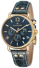 Thomas Earnshaw Investigator Niebieski/Skóra Ø43 mm ES-8001-06