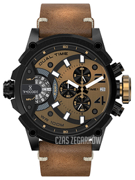 Timecode Marconi 1896 Brązowy/Skóra Ø46 mm TC-1002-07